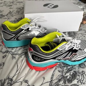 Saucony Kids Sneakers - White, Black, Neon Yellow, Teal, Red